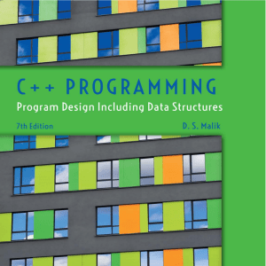 C++ 7th edition malik