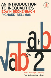 An Introduction to Inequalities (Beckenbach Edwin,Bellman Richard) (Z-Library)
