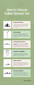How to Choose Italian Shower Set