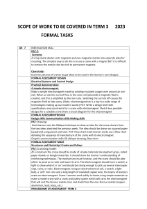 TERM 3 TECHNOLOGY SCOPE