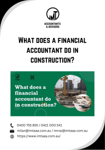 What does a financial accountant do in construction?
