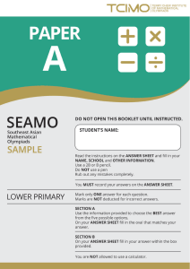 SEAMO paper-A Mock Paper