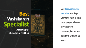 Best Vashikaran Specialist Astrologer - Best