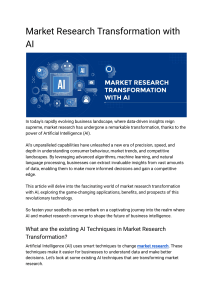 Market Research Transformation with AI