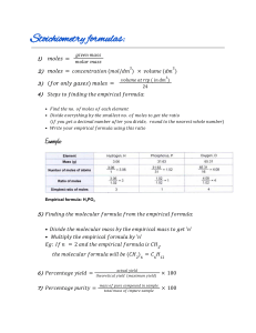 Stoichiometry formulas (1)
