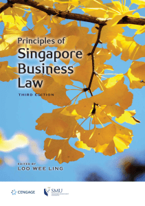 Principles of Singapore Business Law 3rd Edition - Wee Ling Loo 