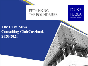 Duke Fuqua 2020 2021 Casebook