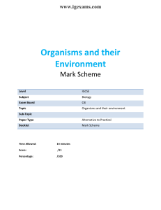 19-Organisms-and-their-Environment MS -CIE-IGCSE-Biology-Practicals