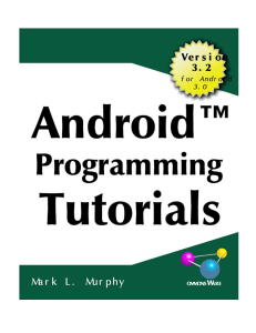 Android Programming Tutorials 3.2