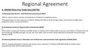 Regional Agreement