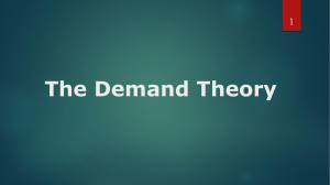 4- Demand Theory