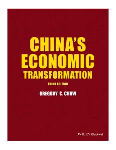China’s Economic Transformation 