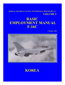 Korean Air Force F-16C Basic Employment Manual