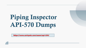 Piping Inspector API-570 Training Questions 2023