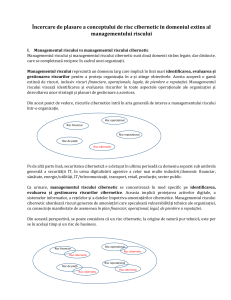 Managementul riscului cibernetic: abordare și strategii