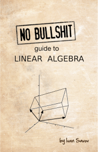 No Bullshit Guide to Linear Algebra (Ivan Savov)