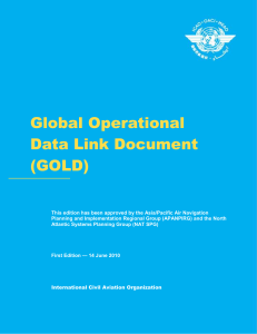 Global Operational Data Link Document(GOLD)