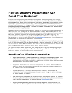 How an Effective Presentation Can Boost Your Business