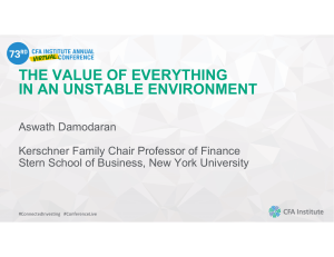 Damodaran Aswath — The Value of Everything in an Unstable Environment