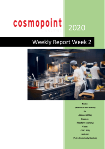 TDC 202 Report WEEK 2 Salad