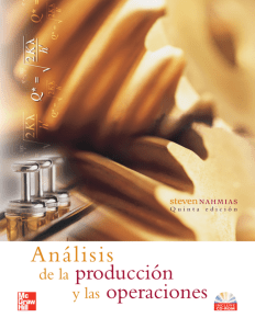 Análisis de la producción y las operaciones, 5ta Edición - Steven Nahmias