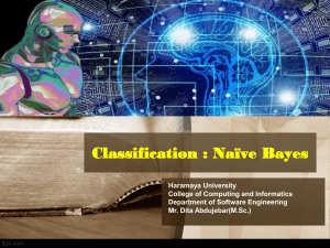 Lecture -4 Classification(Naive Bayes) (2)