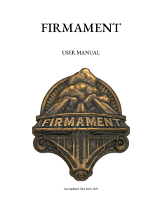 Firmament - Digital Manual