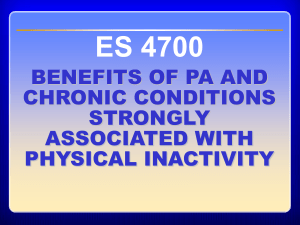 ES 4700 - Chronic Conditions Linked to Inactivity - R1 - FA 22