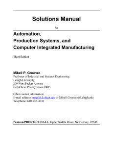 Solutions Manual for Automation, Production Systems, and Computer-Integrated Manufacturing by Mikell P. (z-lib.org)