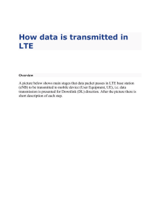 How data is transmitted in LTE