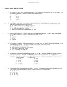 ACCT 101 Chapter 9 Practice Questions