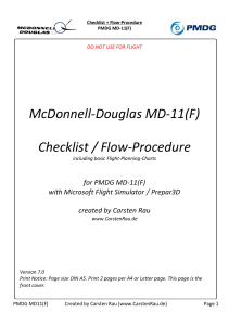 PMDG MD-11(F) Checklist & Flow Procedure