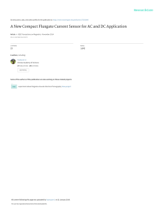 Compact Fluxgate Current Sensor for AC/DC Applications