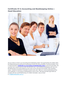 Certificate IV in Accounting and Bookkeeping Online