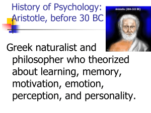 history of psych