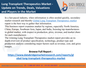 Lung Transplant Therapeutics Market
