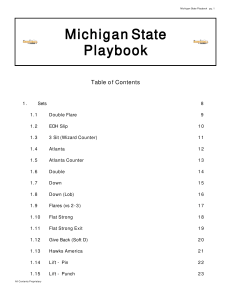 Michigan State Basketball Playbook