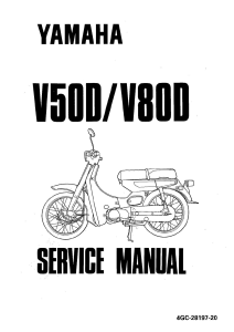 MANUAL SERVICE YAMAHA V80 1992 (SCANNER)