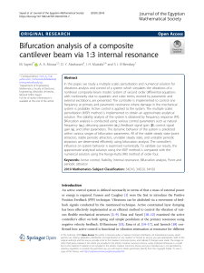 Bifurcation Analysis of Composite Beam via 1:3 Resonance