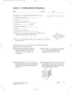 Discovering Geometry Practice Your Skills  Chapter 1