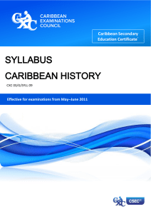 CSEC-Caribbean-History-Syllabus-Amended