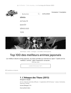 anime populaire