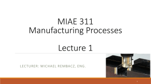 M311 Lecture 1