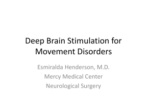 Surgery for MOvement DIsorders Henderson