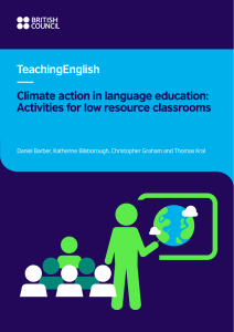 Climate Action in Language Education Activities