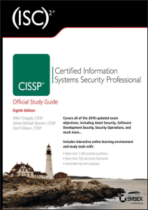 CISSP  Certified Information Sy - Mike Chapple -2018