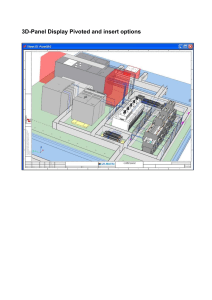 3D Panel case for pivoted sheets