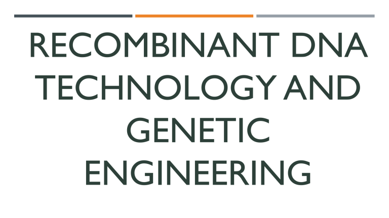 Recombinant-DNA