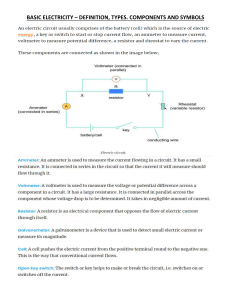 BASIC ELECTRICITY – DEFINITION, TYPES. COMPONENTS AND SYMBOLS