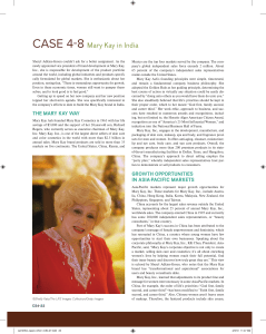 Case 4-8 Mary Kay in India